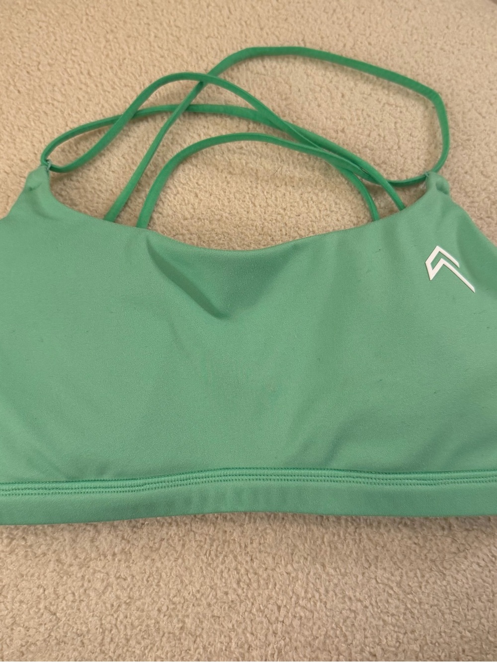 Oner Active Jade Green Strappy Sports Bra